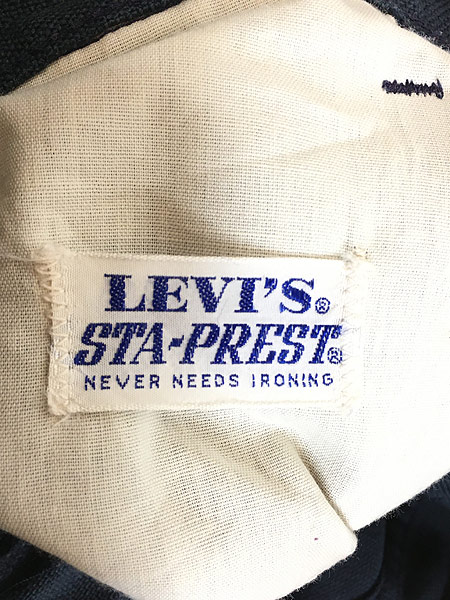 古着 70s Levi's STA-PREST 「Big E」 ホップサック スタプレ パンツ