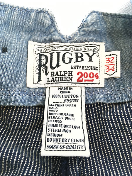 sale販売店 ラルフローレン POLO RUGBY デニムワークパンツ 34インチ