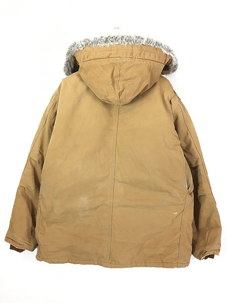 古着 80s USA製 Carhartt パデット ブラウン ダック トラディショナル