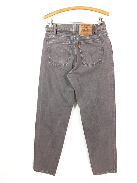 古着 90s USA製 Levi's 550 グレー デニム パンツ ジーンズ テーパード