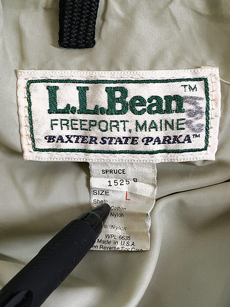 古着 80s USA製 LL Bean 「Baxter State Parka」 60/40クロス