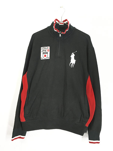 古着 Polo Ralph Lauren 「JAPAN」 BIG ポニー ハーフジップ 