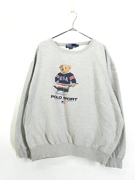 古着 90s Polo Ralph Lauren 「POLO BEAR ホッケー ポロベア