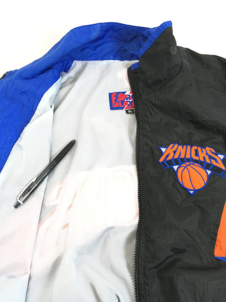 古着 90s Pro Plaｙer NBA New York Knicks クレイジー ナイロン