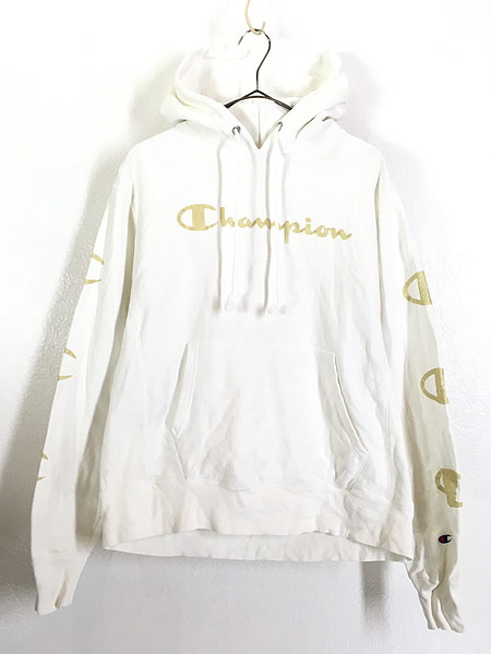 古着 Champion Reverse Weave BIG ゴールド ロゴ リバース スウェット