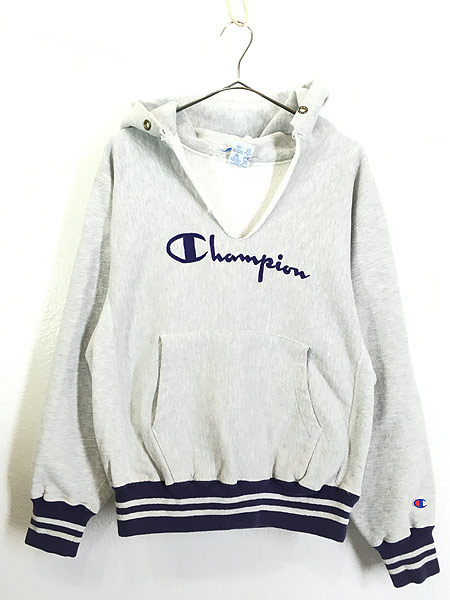 古着 90s USA製 Champion Reverse Weave BIG ロゴ リブライン カットオフ リバース スウェット パーカー L  古着【30off】 - 古着 通販 ヴィンテージ　古着屋 Dracaena ドラセナ