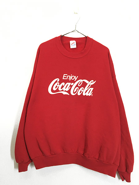 古着 90s USA製 Coca-Cola コーラ 企業 ロゴ ビッグサイズ スウェット