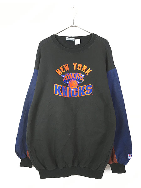 古着 90s USA製 NBA New York Knicks ニックス メッシュ アーム 