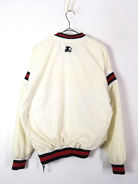 古着 90s Starter NBA Chicago Bulls ブルズ プルオーバー ナイロン