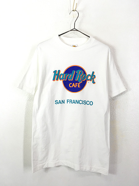 古着 90s USA製 Hard Rock Cafe 「SAN FRANCISCO」 ハードロック Tシャツ M 古着