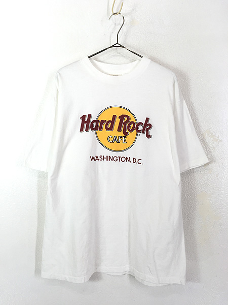 古着 90s USA製 Hard Rock Cafe 「WASHINGTON DC」 ハードロック Tシャツ XL 古着