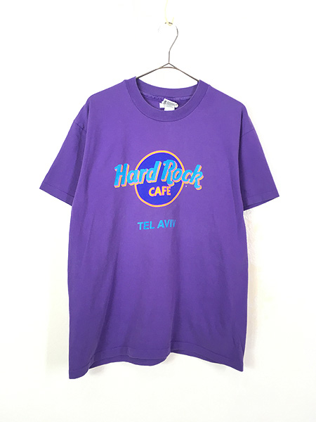 古着 90s USA製 Hard Rock Cafe 「TEL AVIV」 ハードロック Tシャツ L