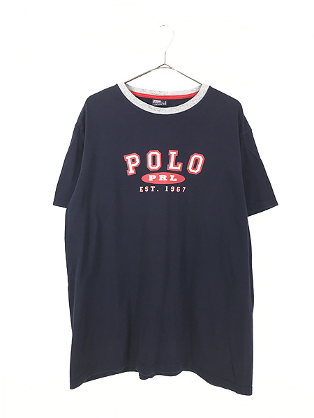Polo Ralph Lauren* front logo t-shirt in red ☆Tシャツ - cert 