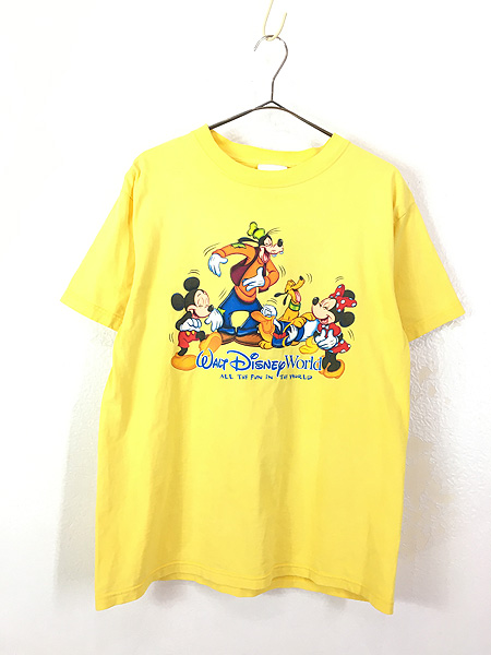 古着 90s USA製 Disney Mickey 笑う ミッキー と仲間たち Tシャツ M 古着 古着 通販 ヴィンテージ 古着屋  Dracaena ドラセナ