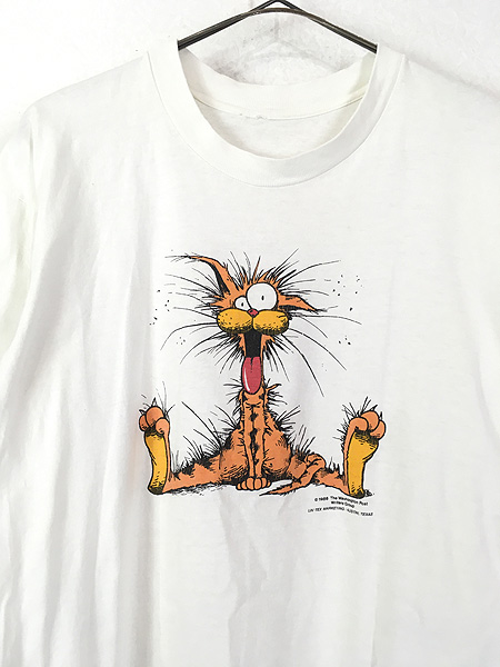 古着 80s Bill the Cat 絵本 オールド キャラクター Tシャツ M位 古着 