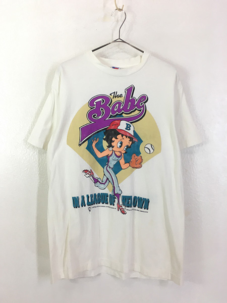 古着 90s USA製 BETTY BOOP ベティ 「The Babe」 野球 コスチューム