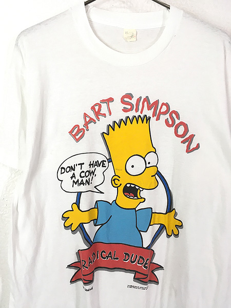 古着 80s USA製 The Simpsons シンプソンズ バート キャラクター Tシャツ XL 古着 - 古着 通販 ヴィンテージ　古着屋  Dracaena ドラセナ
