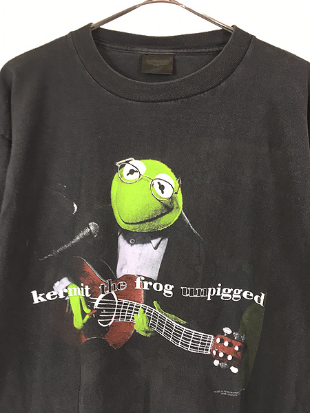 古着 90s USA製 「Kermit Unpigged」 カーミット パロディ