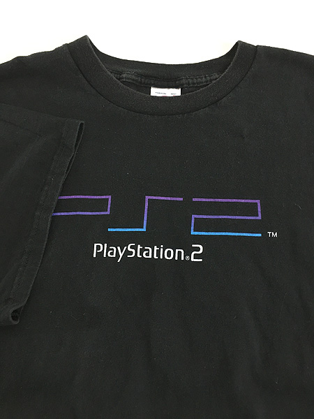 古着 00s PlayStation2 テレビ ゲーム ロゴ Tシャツ XL 古着 - 古着