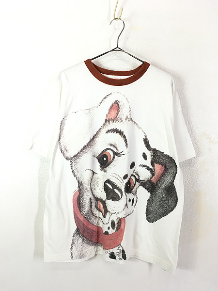 ハピネスshop_古着Tシャツ90s Disney映画 101匹わんちゃん Dalmatian XLサイズ