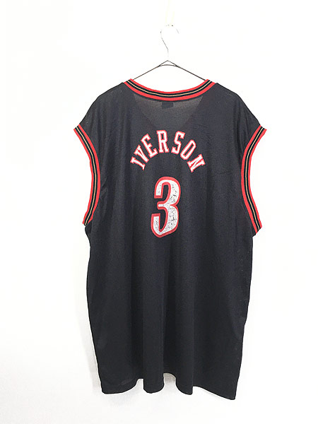 古着 90s Champion製 NBA Philadelphia 76ers SIXERS No3 「IVERSON 