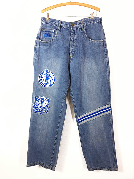 古着 UNK DENIM NBA Dallas Mavericks マーベリックス 刺しゅう