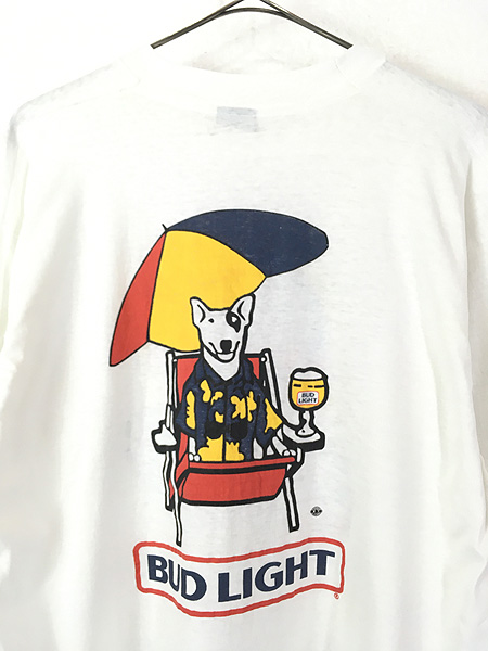 古着 90s USA製 マルチ ポップ アート BUD LIGHT ビール 企業 Tシャツ 