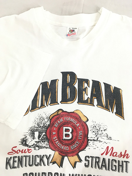プリント生産国90年代 Murina JIM BEAM アドバタイジングTシャツ USA製 メンズL ヴィンテージ /eaa348965