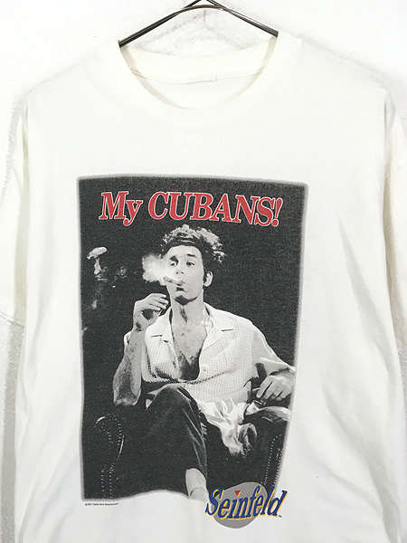 古着 90s Seinfeld Kramer 「My CUBANS!」 BIGフォト ドラマ Tシャツ L ...