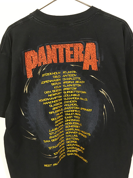 古着 00s PANTERA スカル グラフィック ヘヴィ メタル ワールド ツアー