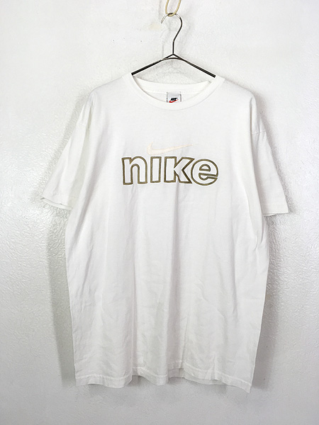 古着 90s USA製 NIKE BIG ロゴ 刺しゅう Tシャツ XL 古着【10off】 - 古着 通販 ヴィンテージ　古着屋 Dracaena  ドラセナ