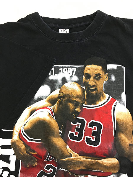 古着 90s NBA BULLS 「M.JORDAN」 ジョーダン ピッペン 記念 Tシャツ 