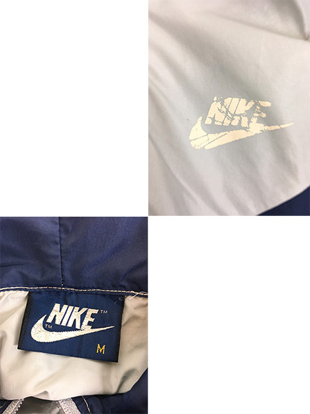 古着 80s NIKE 紺タグ バイカラー オールド ナイロン ジャケット