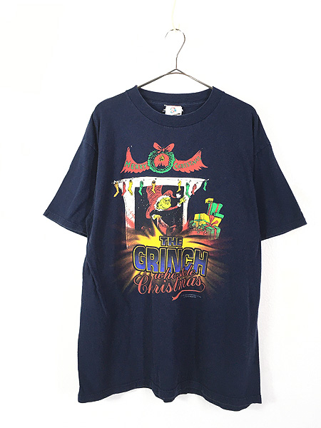 古着 90s Dr Seuss GRINCH グリンチ オールド ムービー Tシャツ XL