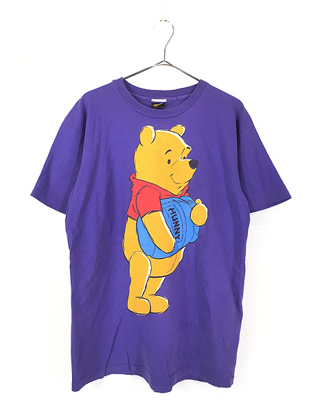 大人気の USA製 vintage 古着 熊 ベアー プリント リブ Tシャツ
