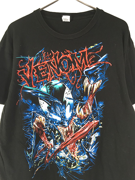 古着 00s MARVEL VENOM ヴェノム キャラクター BIG プリント Tシャツ