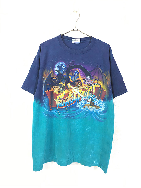 古着 90s USA製 Disney Fantasmic 豪華 ヴィランズ × ミッキー タイダイ Tシャツ L 古着【30off】 - 古着 通販  ヴィンテージ　古着屋 Dracaena ドラセナ