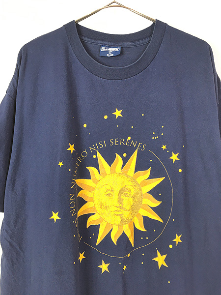 古着 90s USA製 Van Heusen 太陽 星 宇宙 グラフィック アート Tシャツ