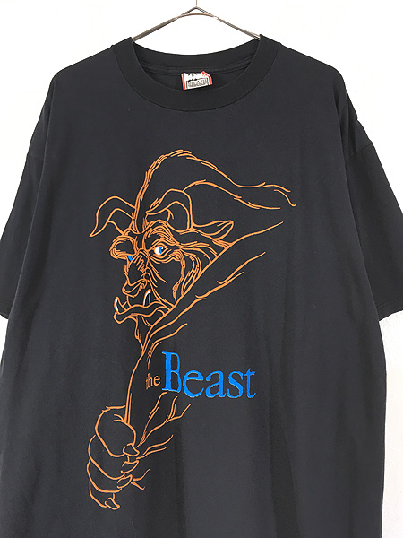 古着 90s USA製 Disney 美女と野獣 Beauty and the Beast キャラクター