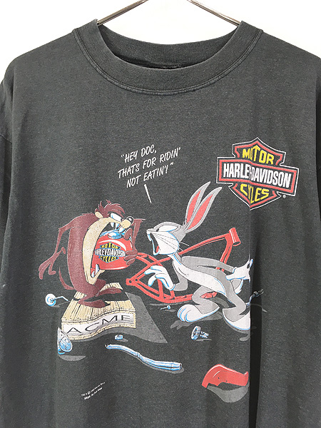 古着 90s USA製 LOONEY TUNES × HARLEY DAVIDSON バックスバニー タズ