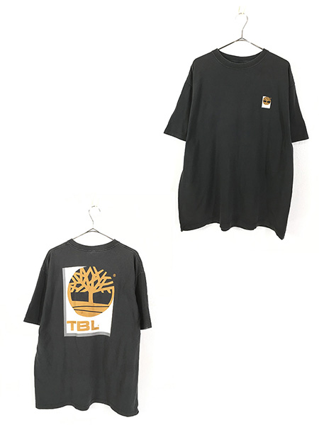 古着 90s USA製 Timberland ティンバー BIG プリント Ｔシャツ XL 古着