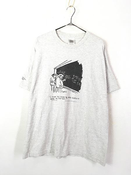 古着 80s Sidney Harris 数学 コミック イラスト ジョーク Tシャツ XL