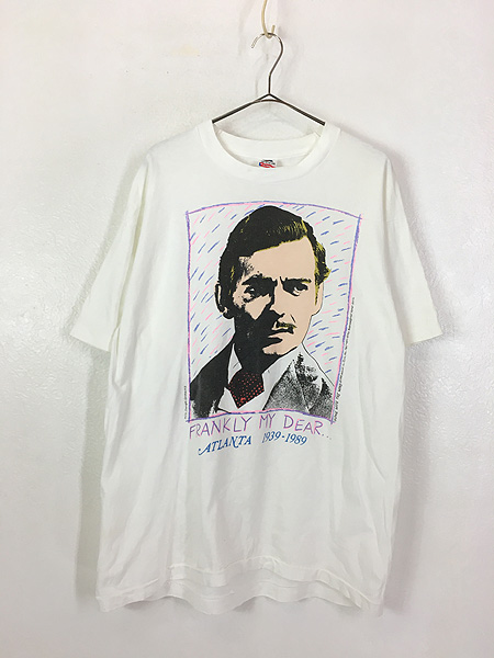 古着 80s Gone With The Wind 風と共に去りぬ Clark Gable 名言 ムービー Tシャツ Xl 古着 古着 通販 ヴィンテージ 古着屋 Dracaena ドラセナ
