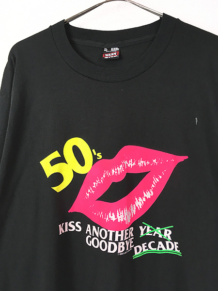 90s USA製 ヴィンテージ Tシャツ Kissing Goodbye Ｍ