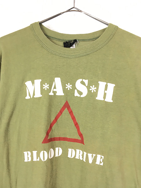 古着 90s USA製 MASH BLOOD DRIVE コミュニティ ムービー パロディ T