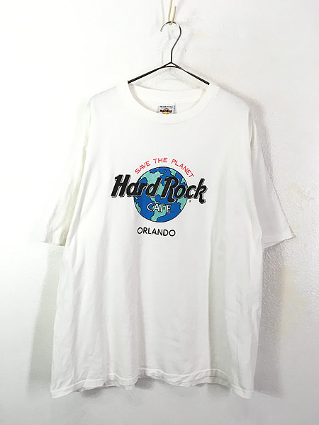 古着 90s USA製 Hard Rock Cafe 「ORLANDO」 ハードロック Tシャツ XL位 古着