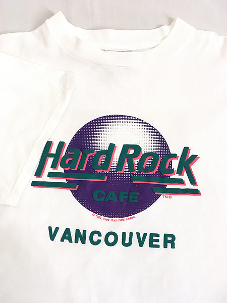 古着 90s USA製 Hard Rock Cafe 「VANCOUVER」 ハードロック Tシャツ XL 古着 - 古着 通販 ヴィンテージ　古着屋  Dracaena ドラセナ