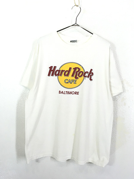 古着 90s USA製 Hard Rock Cafe 「BALTIMORE」 ハードロック Tシャツ L