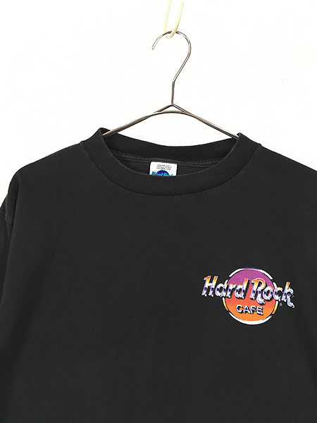 古着 90s Hard Rock Cafe 「LAS VEGAS」 ファイヤー アニバーサリー ハードロック Tシャツ L 古着 - 古着 通販  ヴィンテージ　古着屋 Dracaena ドラセナ