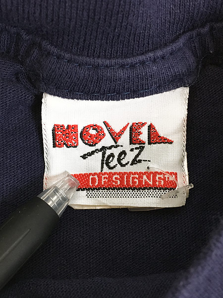 NOVEL Teez 半袖プリントTシャツ 古着 Lサイズ ワインレッド